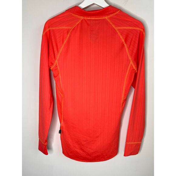 Killtec Long Sleeve 1/4 Zip Stand Collar Base-Layer T-Shirt Top Orange US 6 - Picture 7 of 7